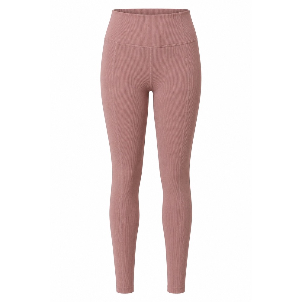 Fabletics RestoreKnit High Waisted Leggings Mauve Ribbed Balletcore Size M NWT